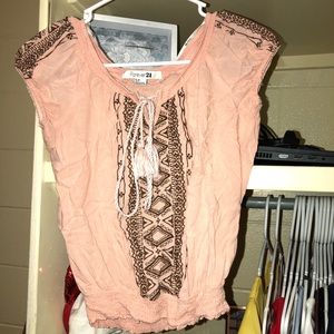 cropped embroidered shirt